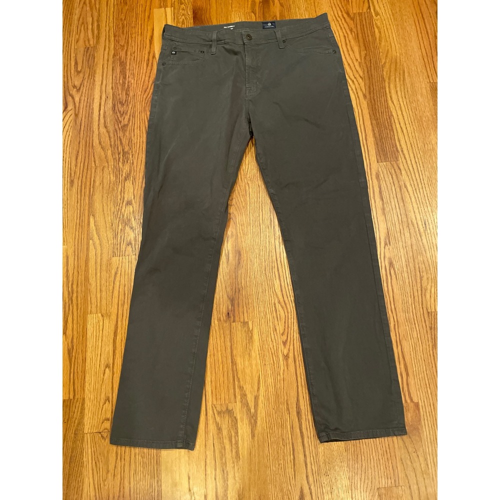 AG Adriano Goldschmied Mens Pants 36x32 Gray‎ The Everett Slim Straight